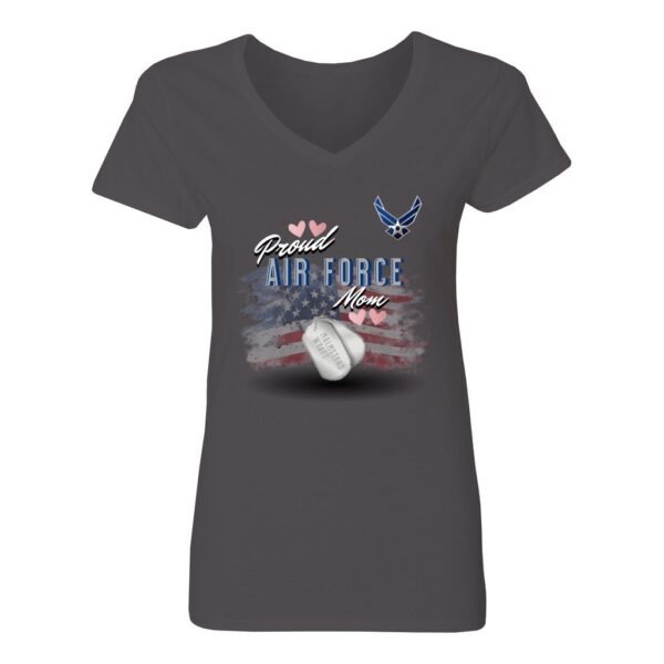 Proud Air Force MOM!  Heavy Cotton V-Neck T-Shirt - Image 11