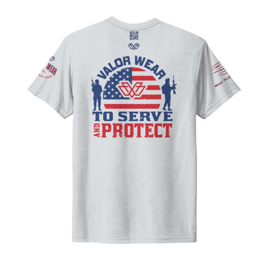 To Protect and Serve – Men’s Law Enforcement Triblend Tee by ValorWear