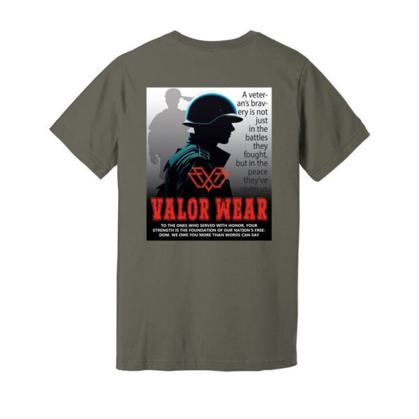 Veterans Bravery - USA-Made Unisex Jersey Tee by ValorWear - Image 5