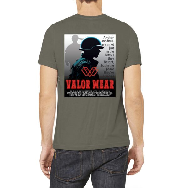 Veterans Bravery - USA-Made Unisex Jersey Tee by ValorWear - Image 2