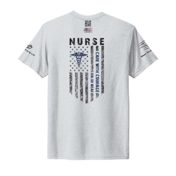 Care with Courage - Unisex Nursing Triblend Tee by ValorWear - Image 12