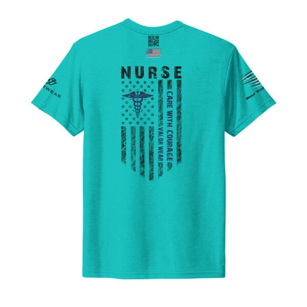 Care with Courage - Unisex Nursing Triblend Tee by ValorWear - Image 17