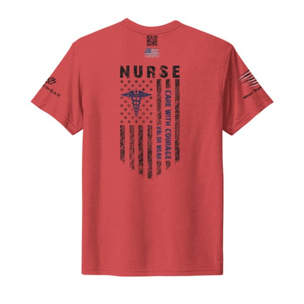 Care with Courage - Unisex Nursing Triblend Tee by ValorWear - Image 22