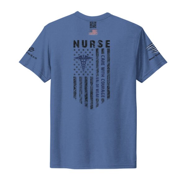 Care with Courage - Unisex Nursing Triblend Tee by ValorWear - Image 27