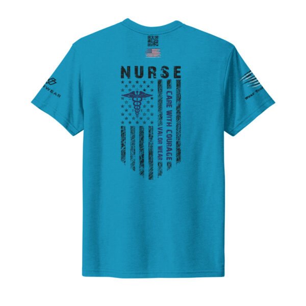 Care with Courage - Unisex Nursing Triblend Tee by ValorWear - Image 32