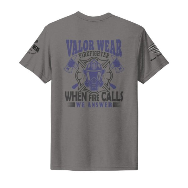 When Fire Calls - Men's Firefighter Triblend Tee by ValorWear - Image 12