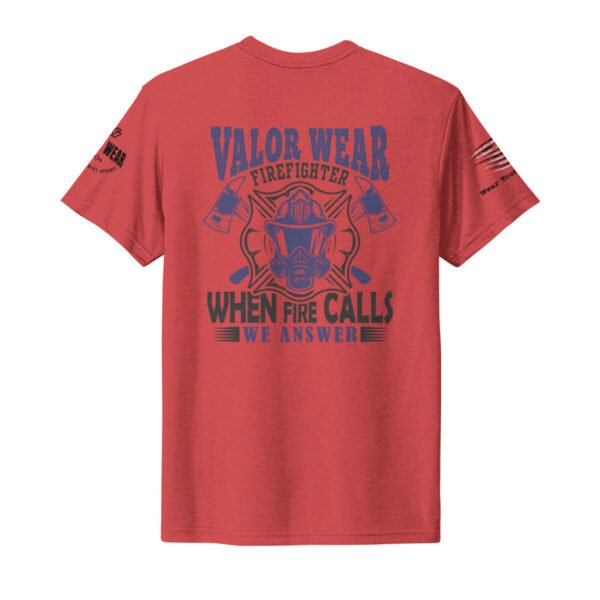 When Fire Calls - Men's Firefighter Triblend Tee by ValorWear - Image 22