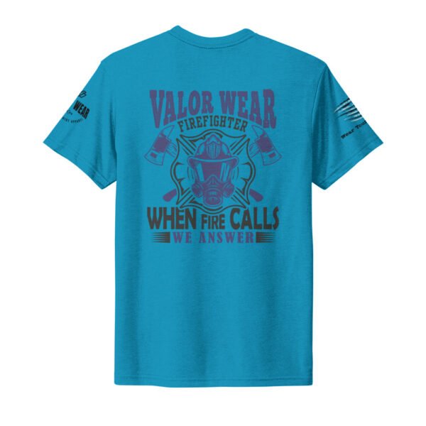 When Fire Calls - Men's Firefighter Triblend Tee by ValorWear - Image 27