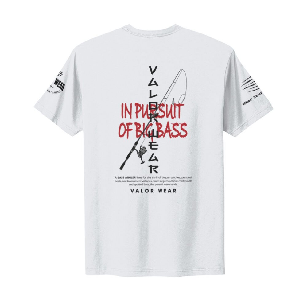 In Pursuit of Bass (Light) – Men's Cotton Short Sleeve Crew - Image 7