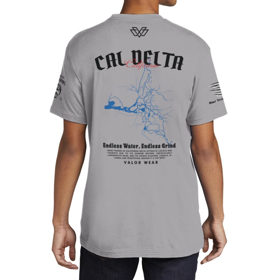 Cal Delta, Endless Water (Light) – Men’s Cotton Short Sleeve Crew