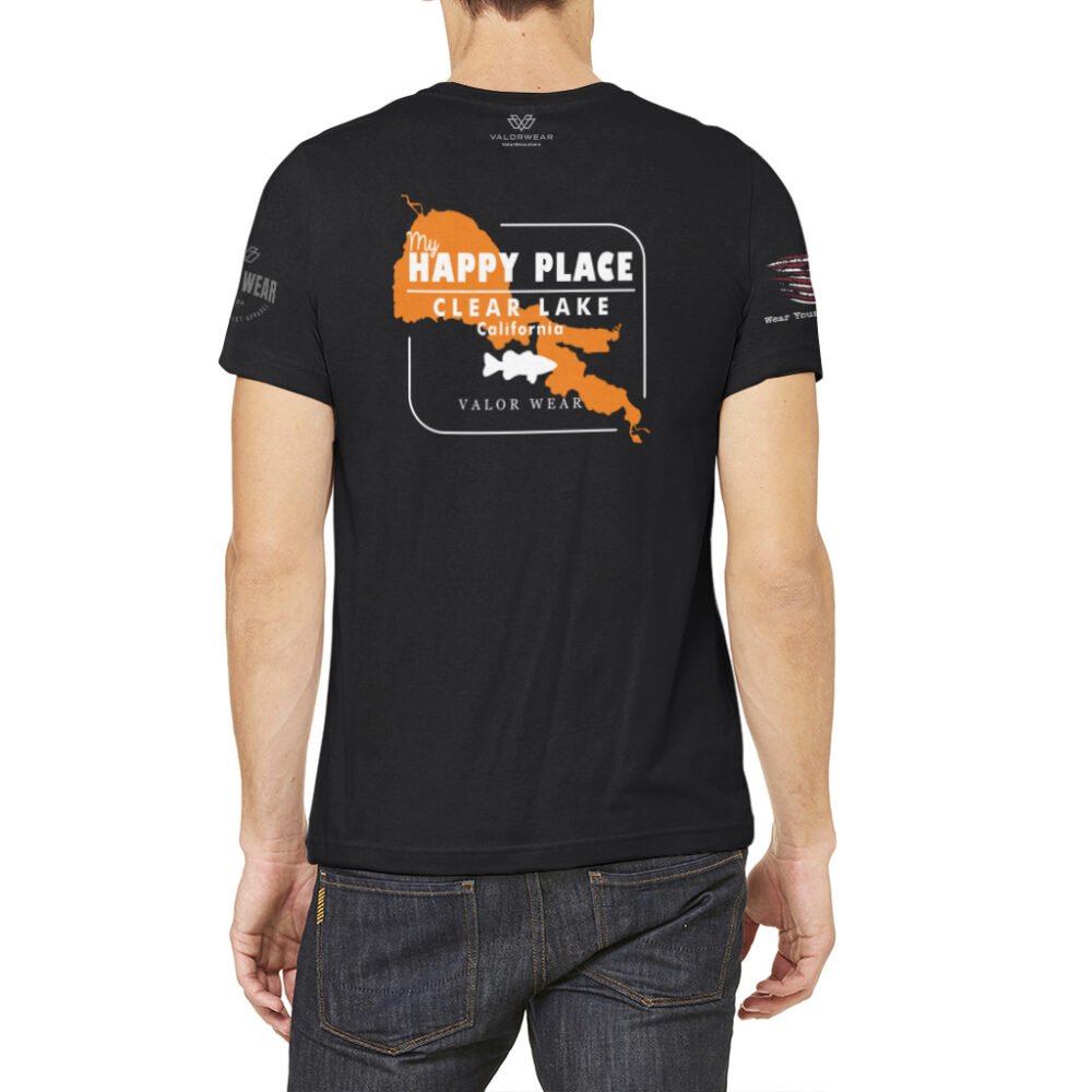 Clearlake, My Happy Place (Dark) – USA-Made Unisex Jersey Tee