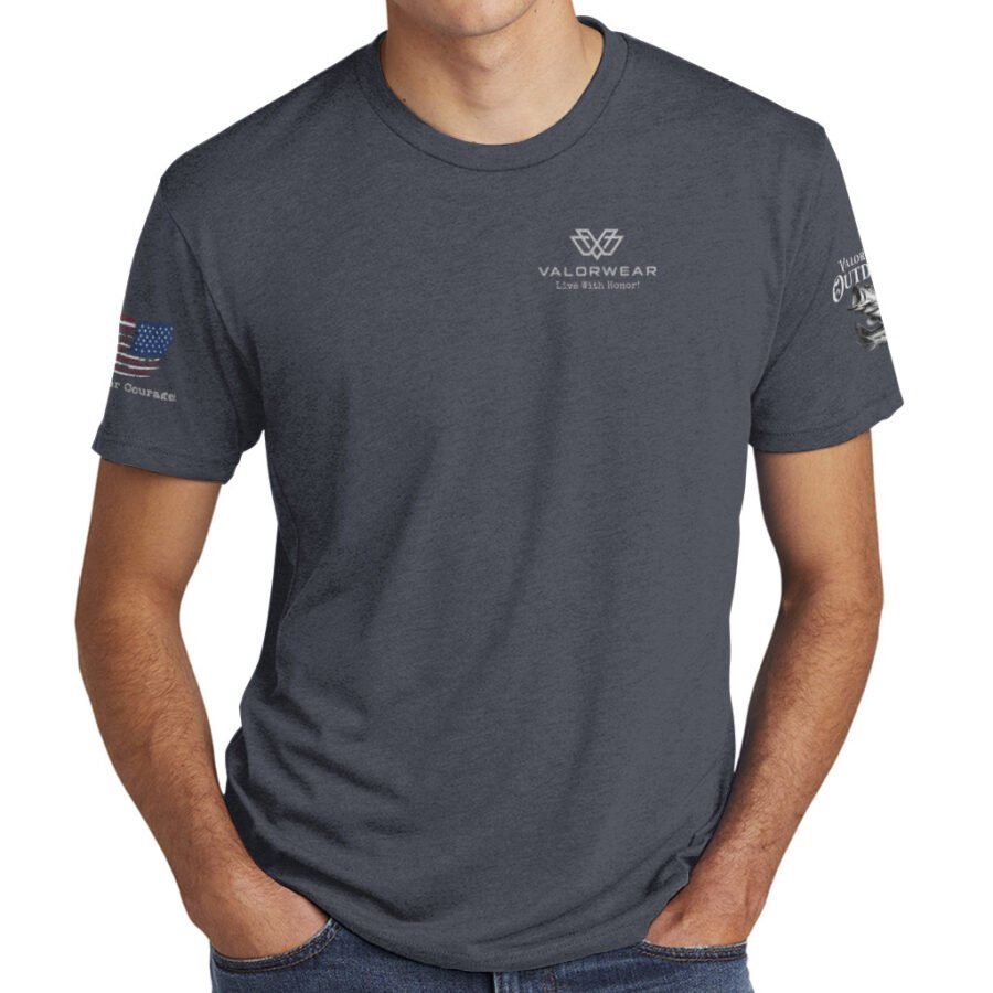 Micropterus Genus (Dark) – Men’s Triblend Short Sleeve Crew