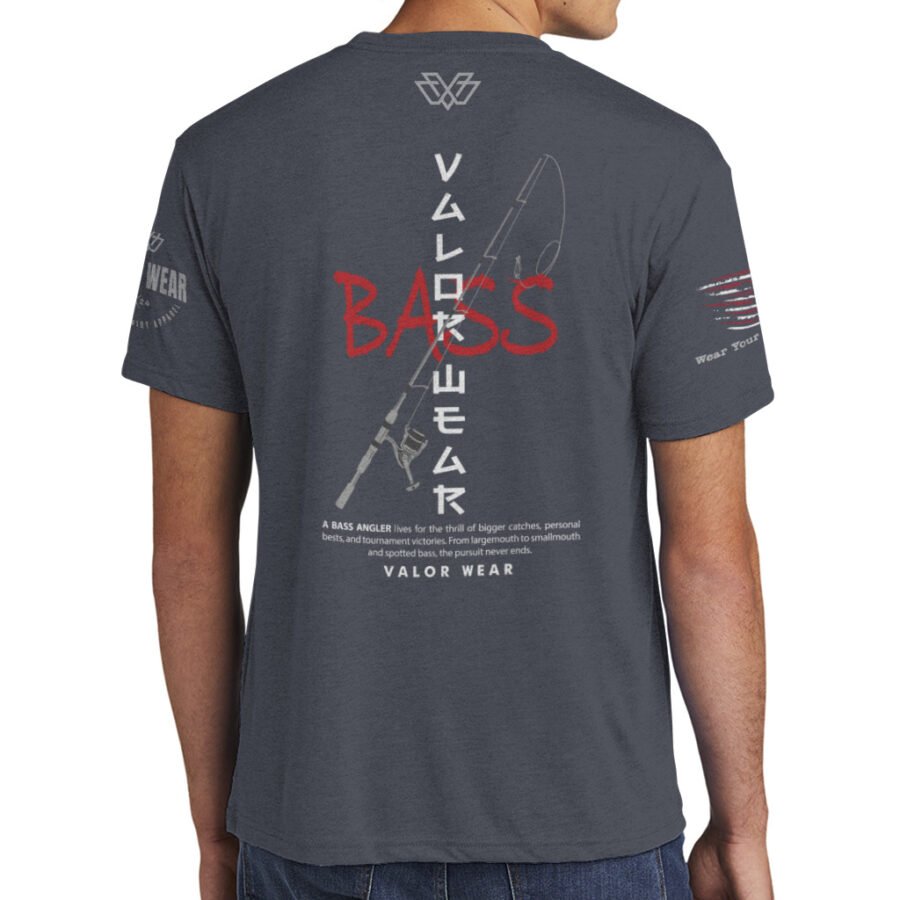 Bass Angler (Dark) – Men’s Triblend T-Shirt