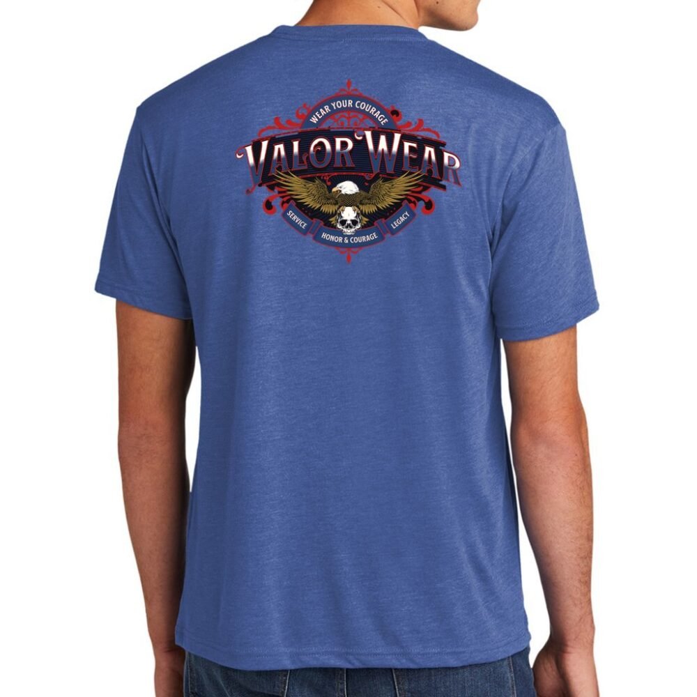 Honor and Courage (Dark) – ValorWear Triblend T-Shirt - Image 6