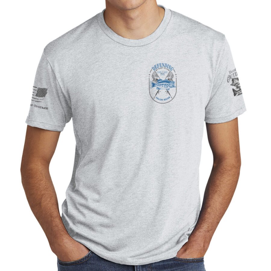 Defending My Right to Fish (Light) – Men’s Triblend T-Shirt