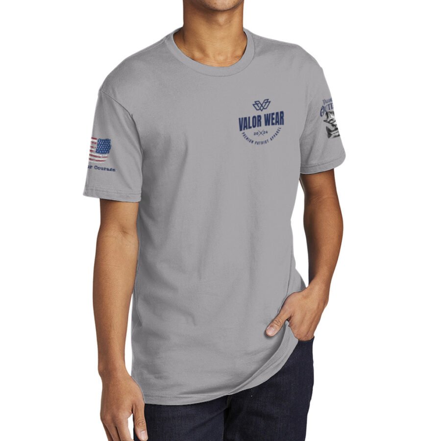 Chasing Bass Like Freedom, Relentless (Light) – Men’s Cotton Short Sleeve Crew