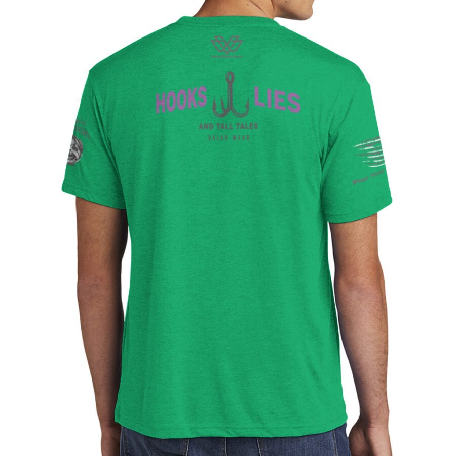 Hooks, Lies, & Tall Tales (Light) – Men’s Triblend T-Shirt