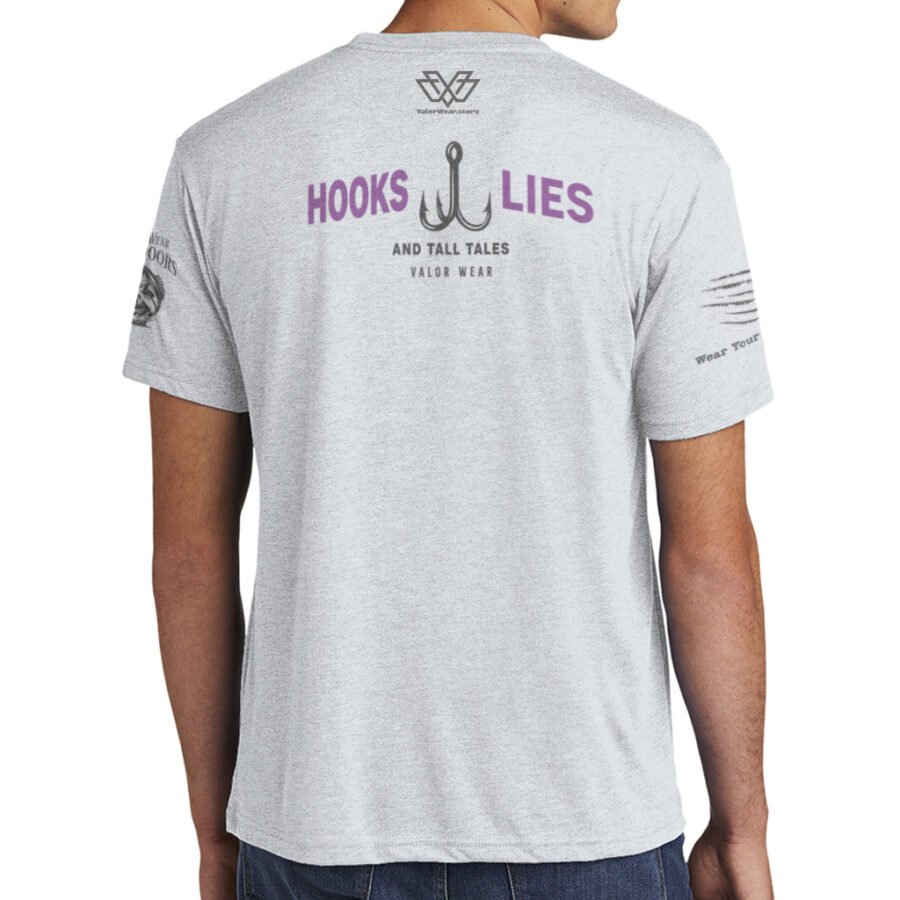 Hooks, Lies, & Tall Tales (Light) – Men’s Triblend T-Shirt