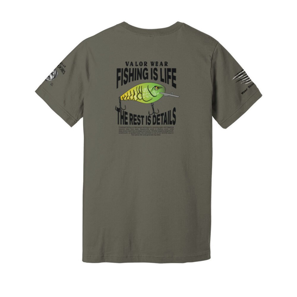 Fishing Is Life (Light) – USA-Made Unisex Jersey Tee