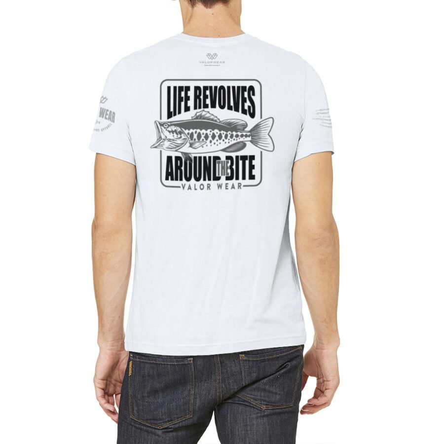 Life Revolves Around the Bite (Light) – USA-Made Unisex Jersey Tee