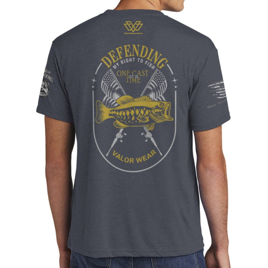 Defending My Right to Fish (Dark) – Men’s Triblend T-Shirt