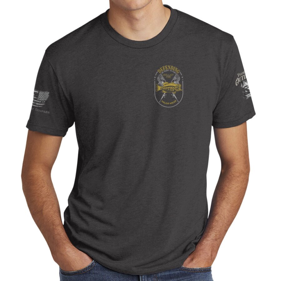 Defending My Right to Fish (Dark) – Men’s Triblend T-Shirt