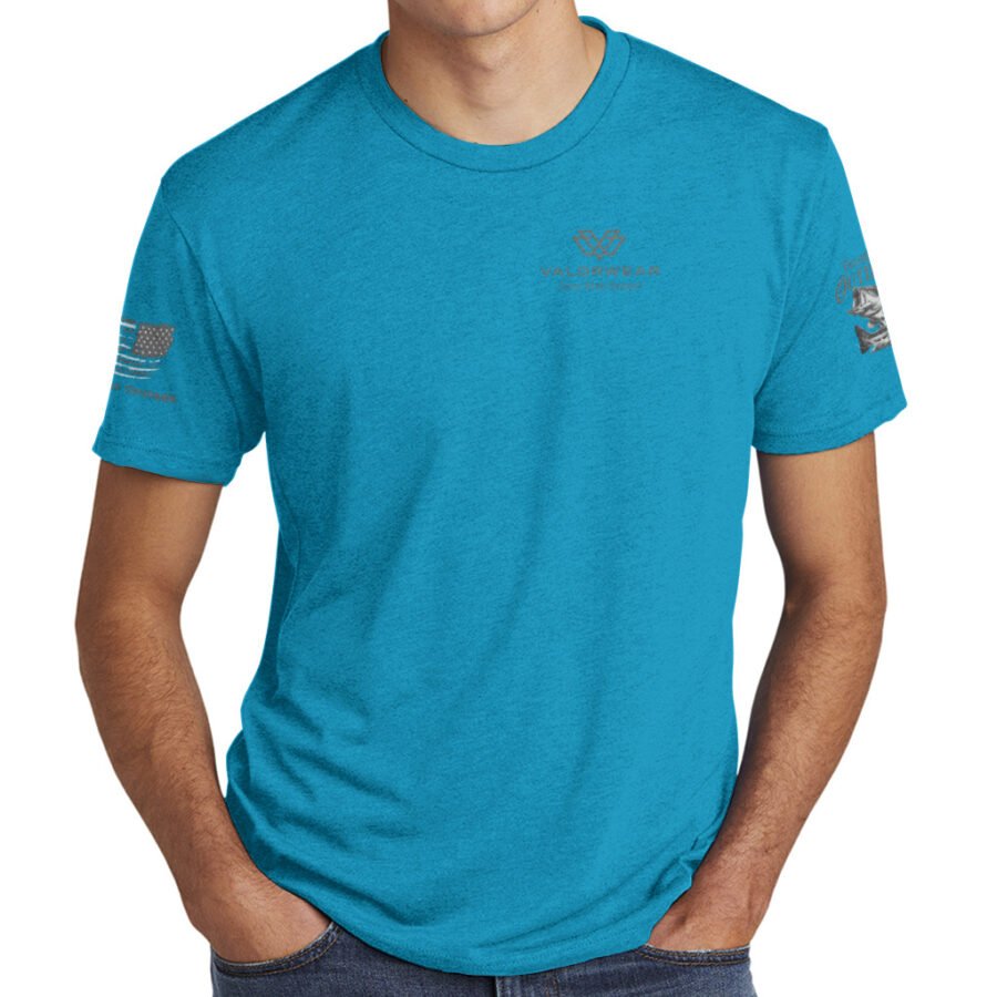 Micropterus Genus (Light) – Men’s Triblend Short Sleeve Crew