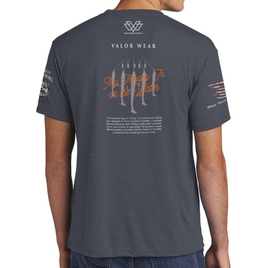 My Therapy Is on the Water (Dark) – 6010 TriBlend Short Sleeve Crew