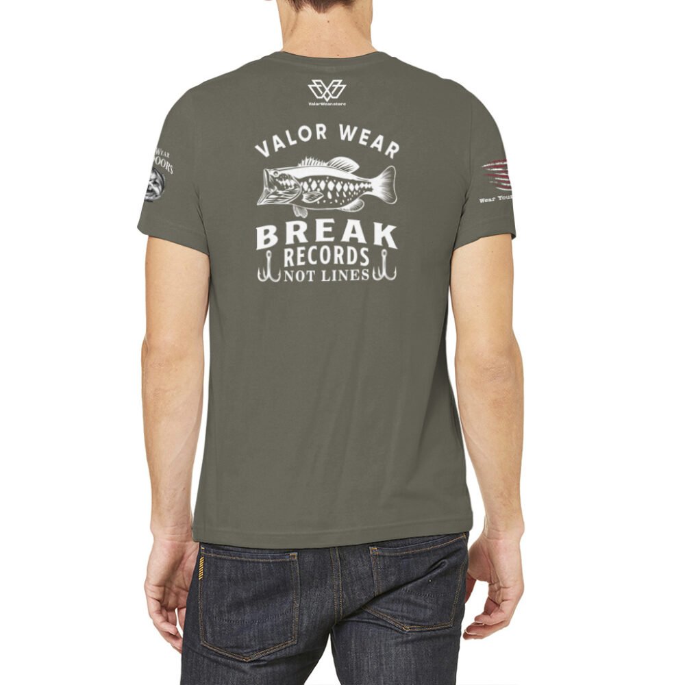 Break Records, Not Lines (Dark) – USA-Made Unisex Jersey Tee - Image 5