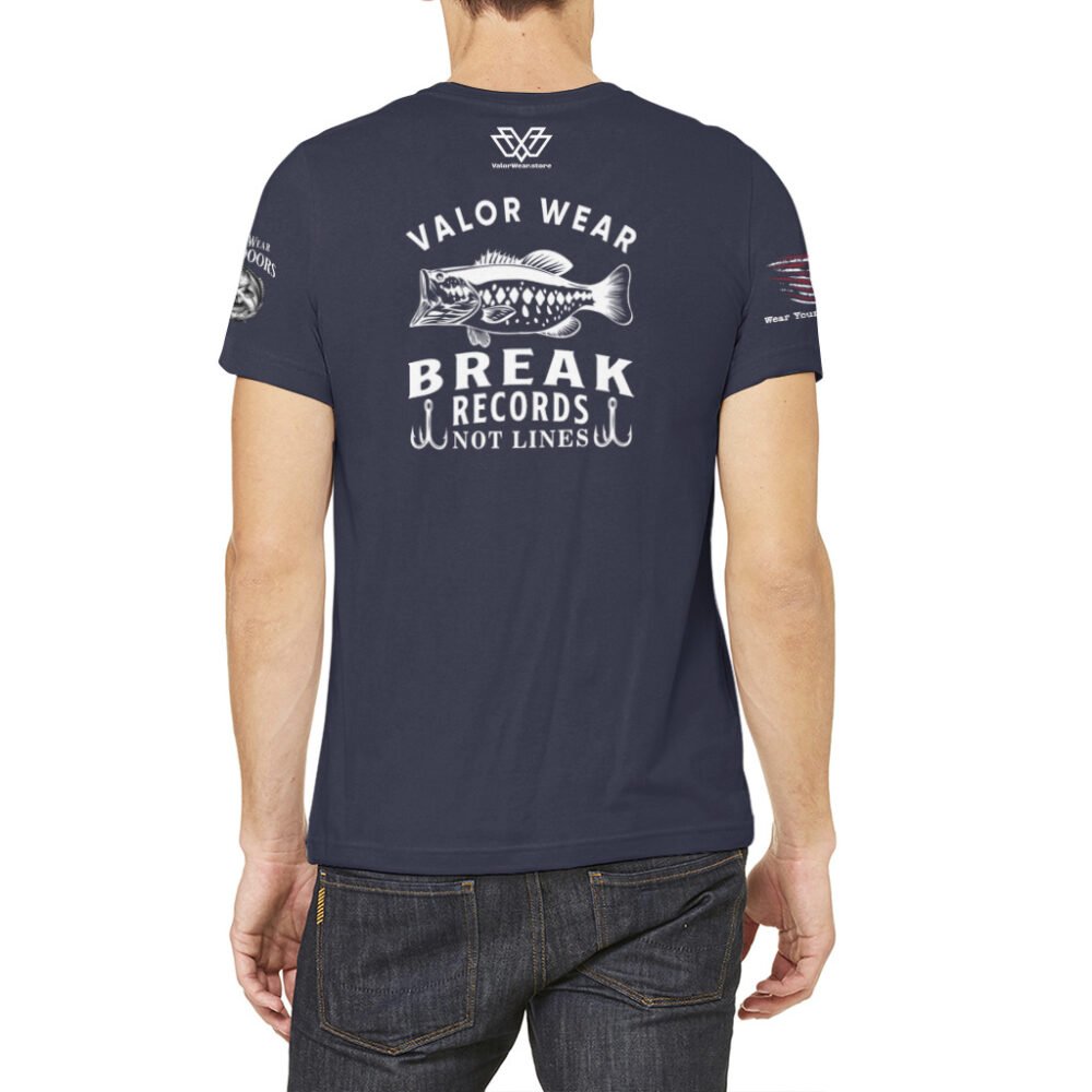 Break Records, Not Lines (Dark) – USA-Made Unisex Jersey Tee - Image 7