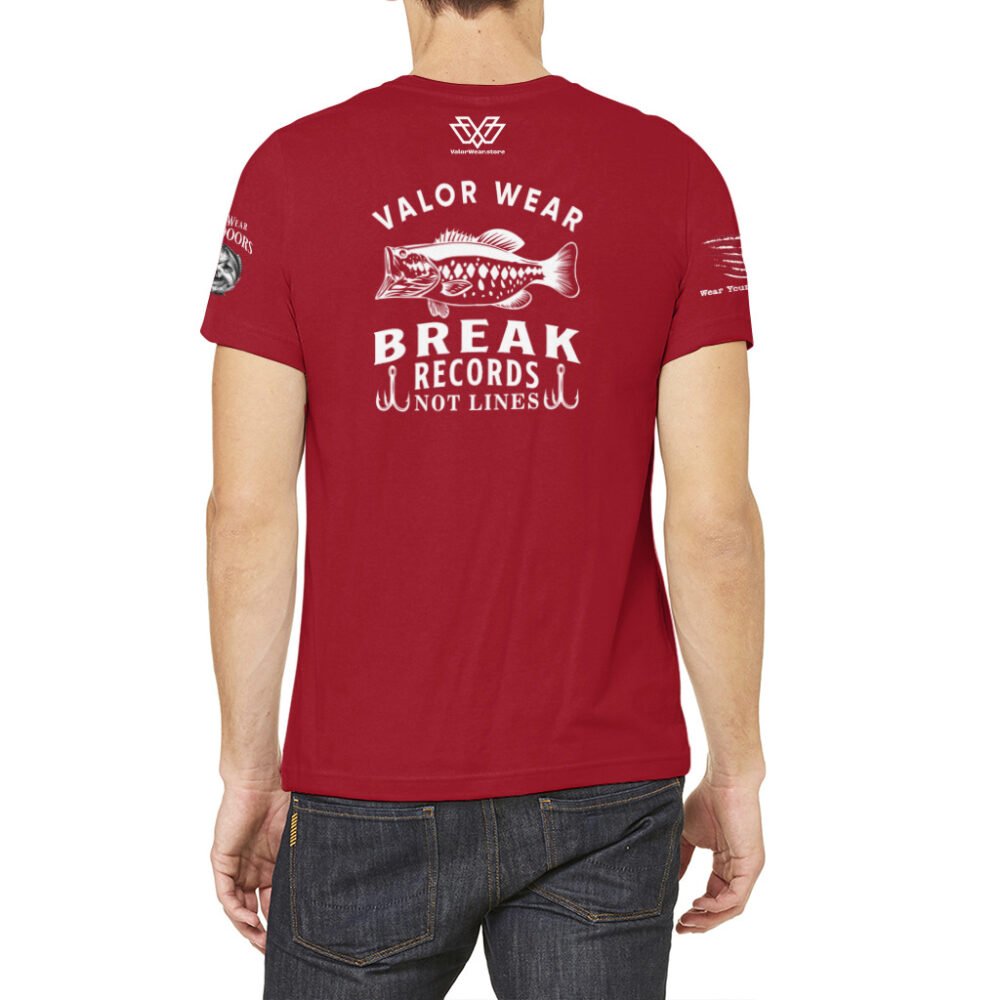 Break Records, Not Lines (Dark) – USA-Made Unisex Jersey Tee - Image 9