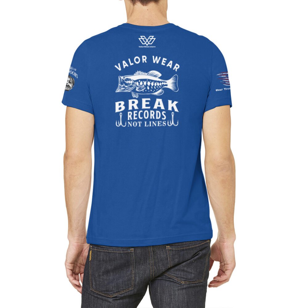 Break Records, Not Lines (Dark) – USA-Made Unisex Jersey Tee - Image 11