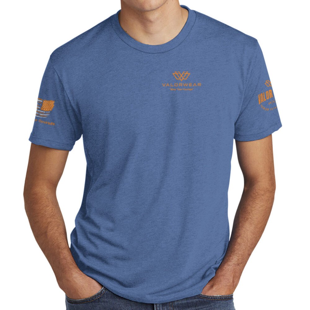 Bigger Bass, Bigger Thrill, Orange (Light) – ValorWear Triblend T-Shirt - Image 7