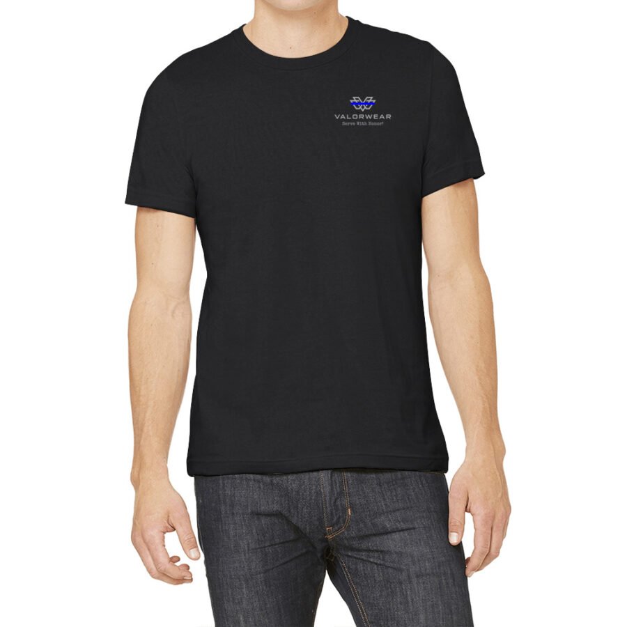 ValorWear Thin Blue Line Undershirt – USA-Made Unisex Jersey Tee