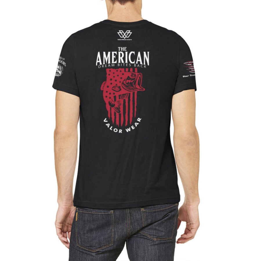 The American Dream Bites Back (Dark) – USA-Made Unisex Jersey Tee