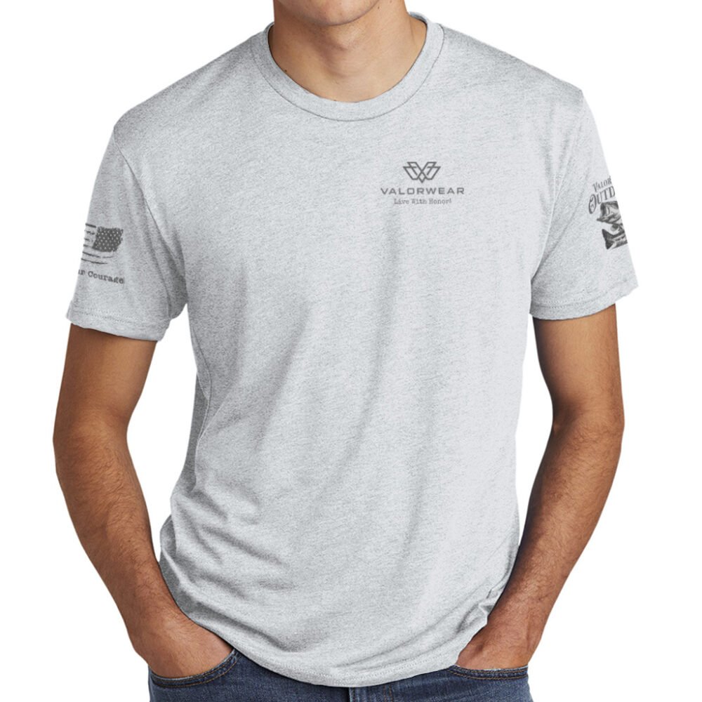 Definition Split (Light) – Men's Triblend Short Sleeve Crew - Image 2