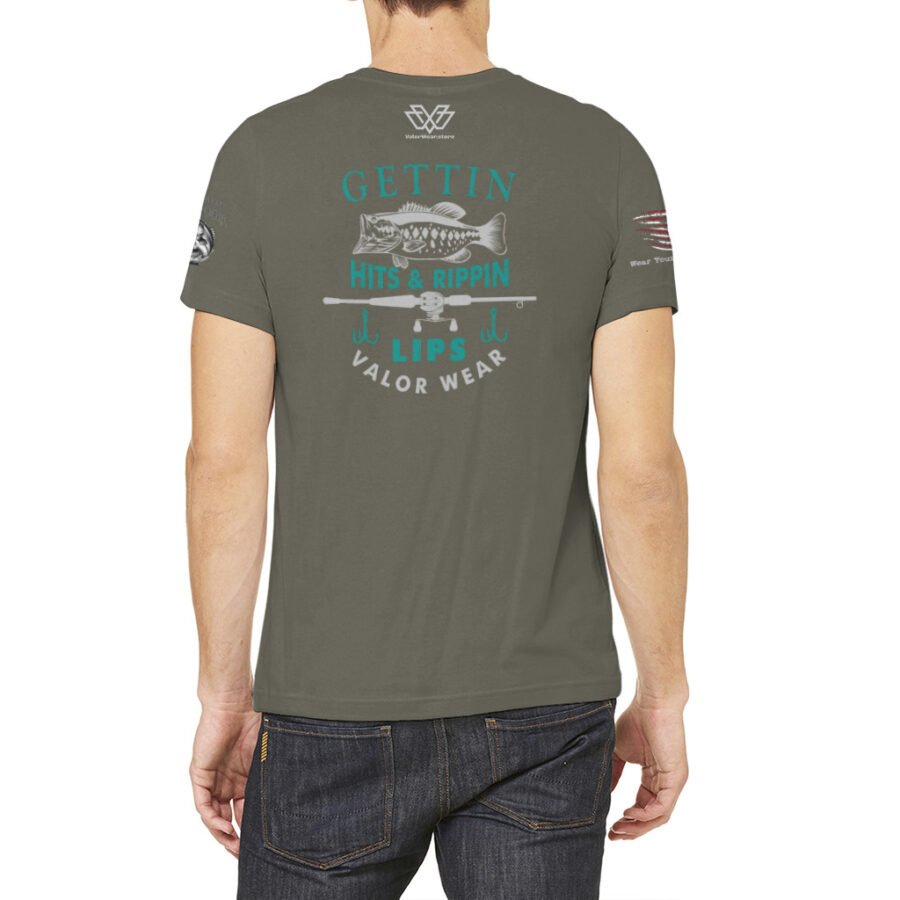 Gettin’ Hits and Rippin’ Lips (Dark) – USA-Made Unisex Jersey Tee