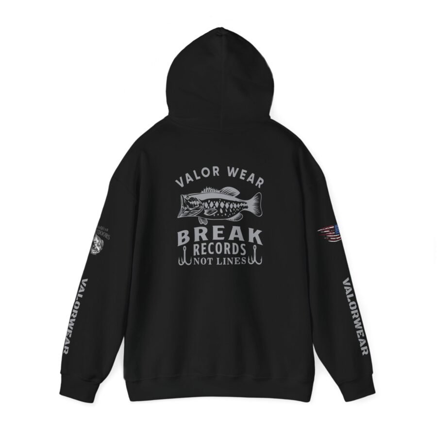 ValorWear ‘Break Records Not Lines’– Unisex Heavy Blend Fishing Hoodie –