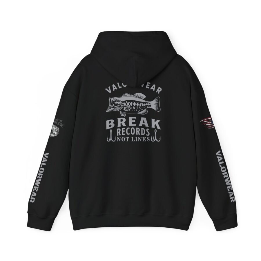 ValorWear ‘Break Records Not Lines’– Unisex Heavy Blend Fishing Hoodie –