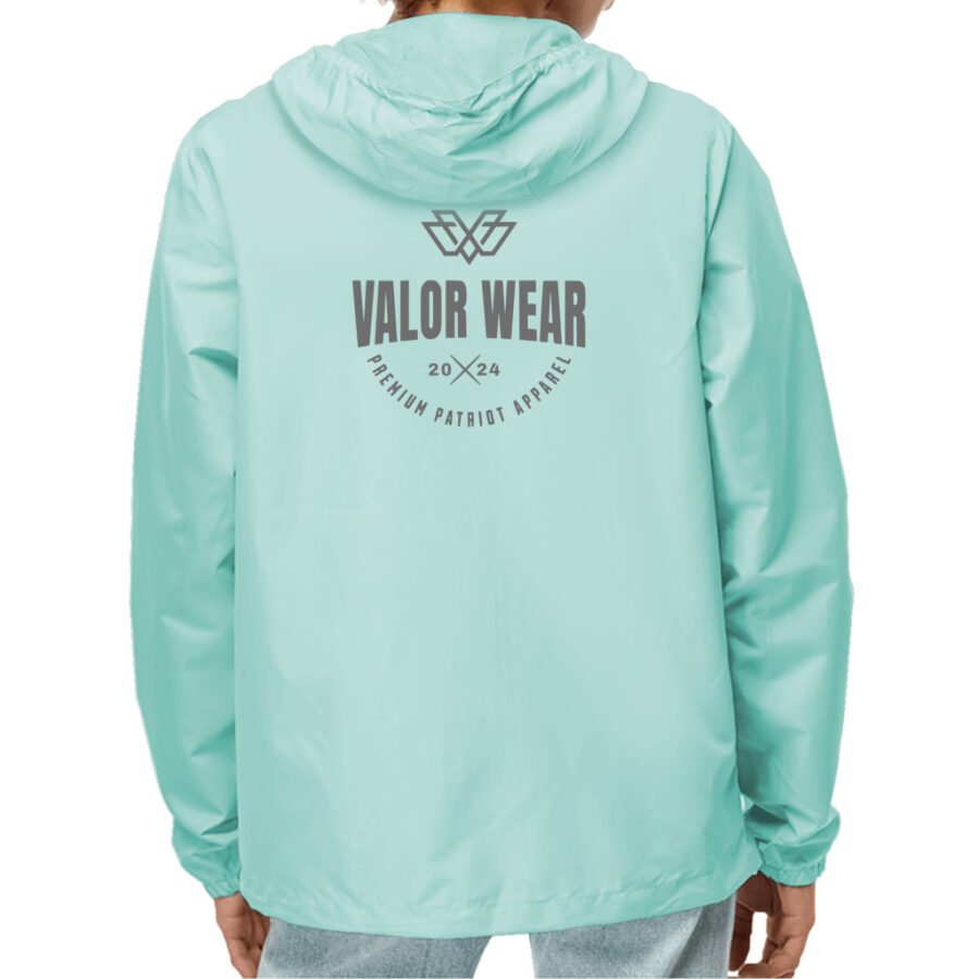 ValorWear Designed Lightweight Windbreaker – Light Version Unisex Lightweight Windbreaker Full-Zip Jacket