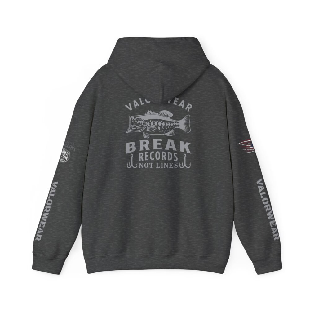 ValorWear 'Break Records Not Lines'– Unisex Heavy Blend Fishing Hoodie - - Image 11