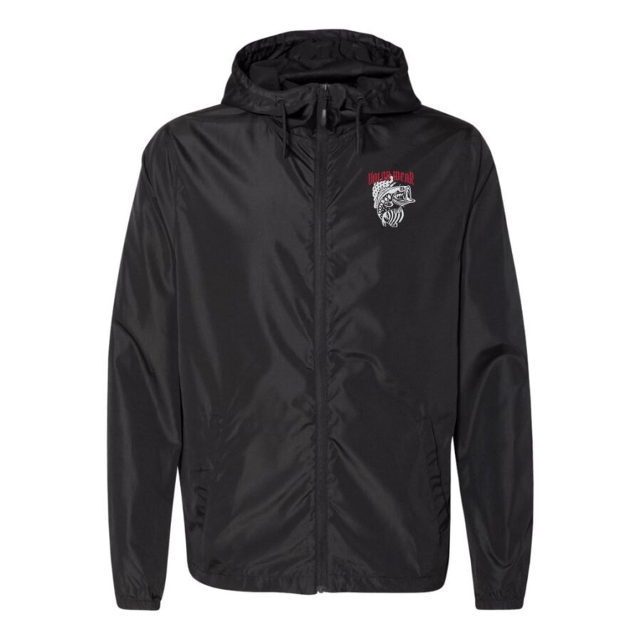 Fish Hard, Honor Heroes – Dark Version Unisex Lightweight Windbreaker Full-Zip Jacket