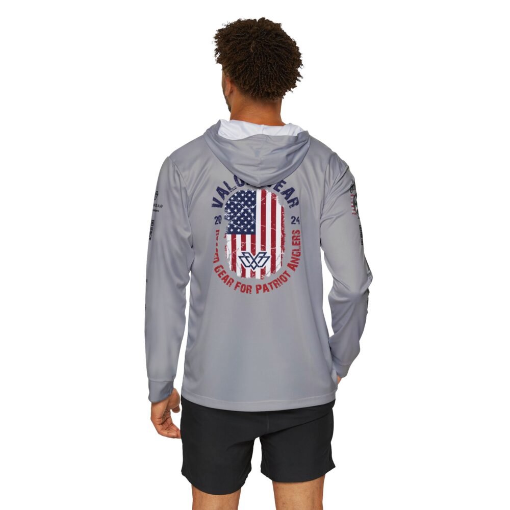 ValorWear Bass Fishing SPF50 Hoodie with Hood (Patriotic Edition) - Image 4