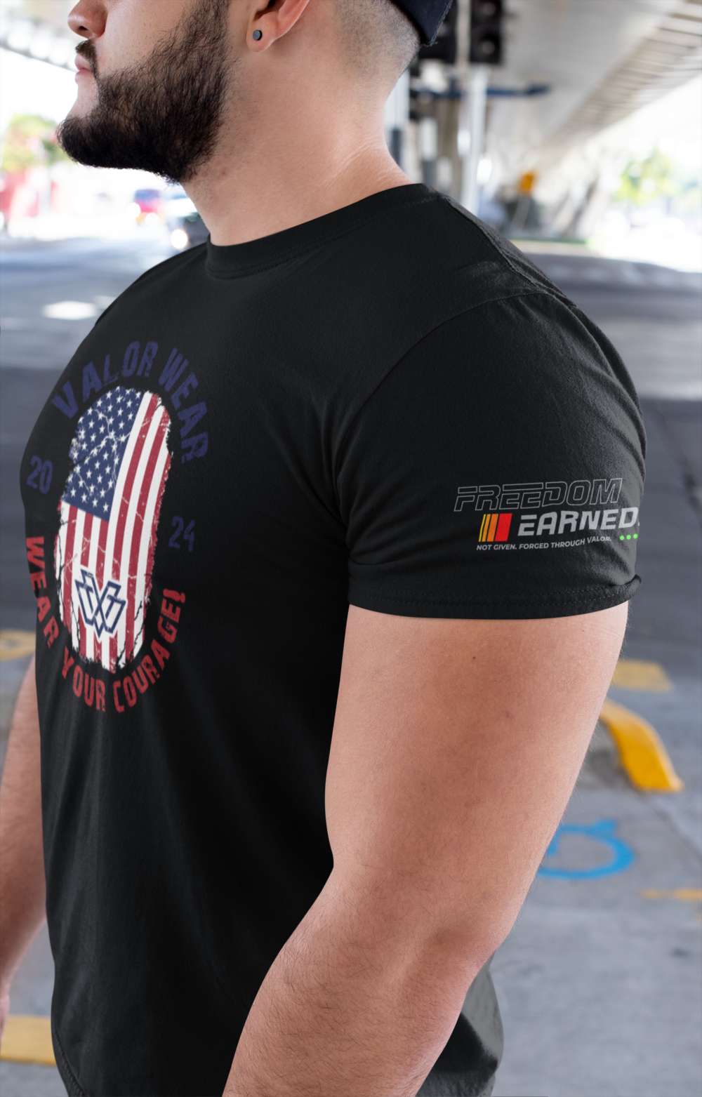 ValorWear Motto Circle | Front Graphic Triblend Tee - Image 8