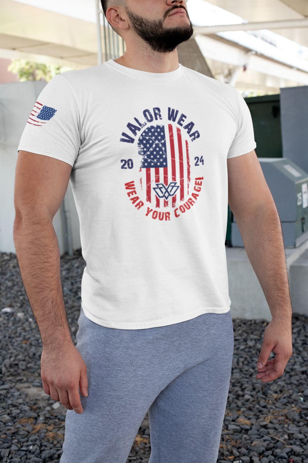 ValorWear Motto Circle | Front Graphic Triblend Tee