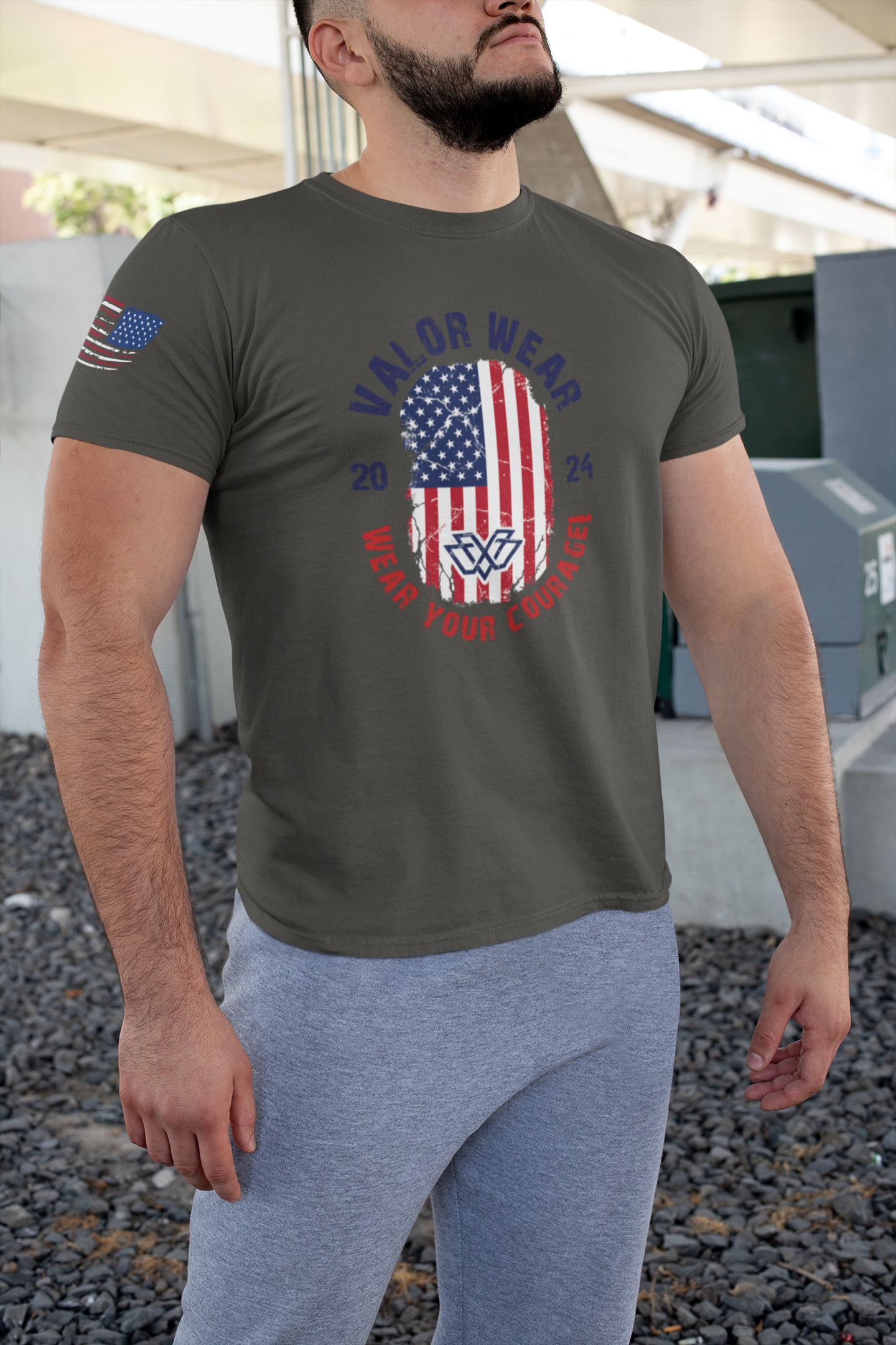 ValorWear Motto Circle | Front Graphic Triblend Tee - Image 5