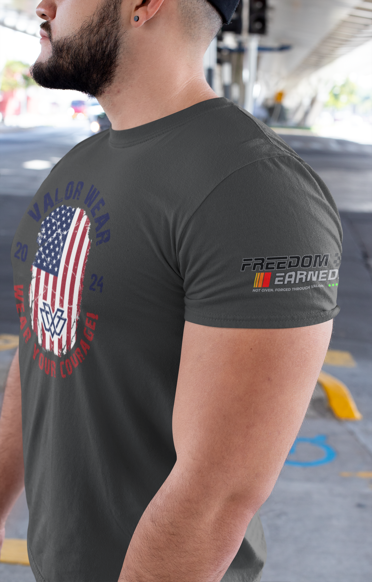 ValorWear Motto Circle | Front Graphic Triblend Tee - Image 6