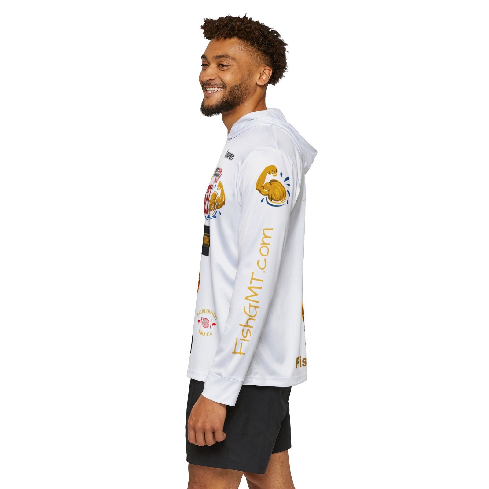 Golden Mussel Division SPF 50 Staff Performance Hoodie β Lauren Mazzei - Image 6