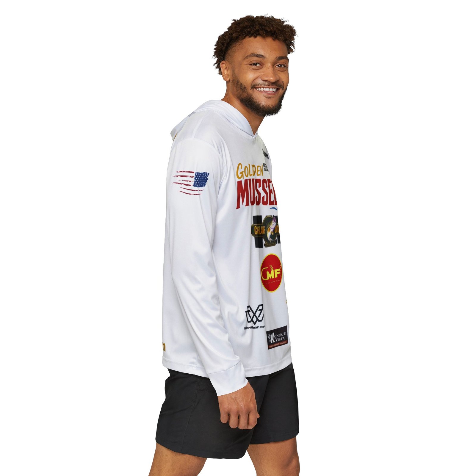 Golden Mussel Division SPF 50 Staff Performance Hoodie β Lauren Mazzei - Image 5