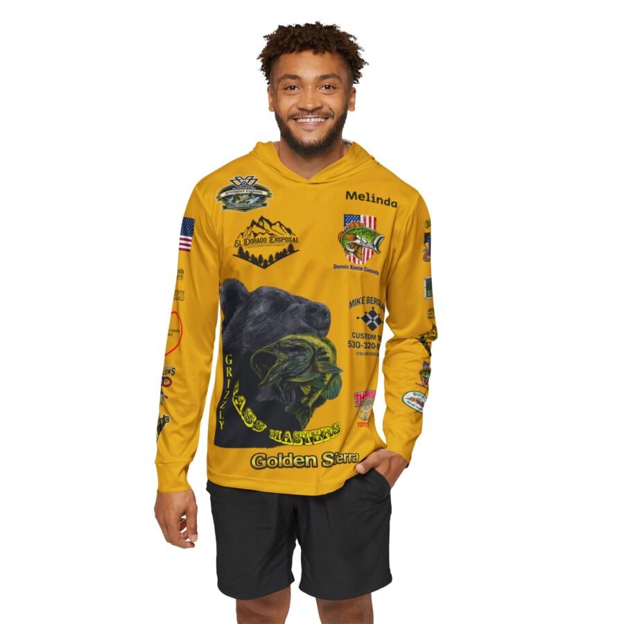 Grizzley Bassmasters Performance Hoodie | SPF 50 Fishing Jersey | Customizable